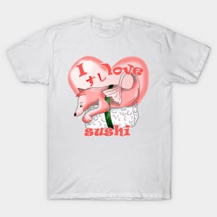 cute nigiri dogfish sushi T-Shirt